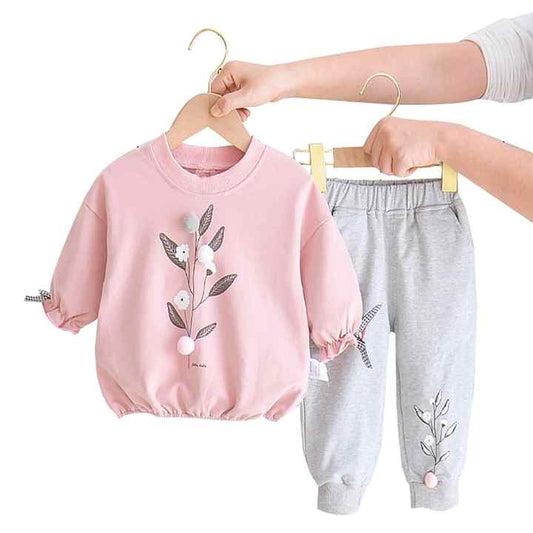 2Pcs Baby Girls Clothing Sets Autumn Winter Toddler Girls Clothes Kids Tracksuit for Girl Suit Children Clothing 1 to 6 Year