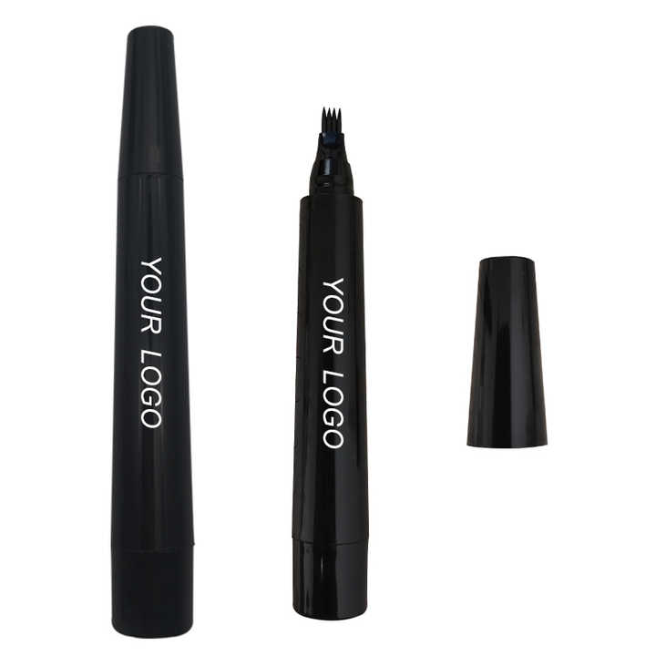 قلم حواجب 4 شوكة قلم وشم يدوم طويلاً مقاوم للماء 4 Prong Eyebrow Pen Long Lasting Waterproof