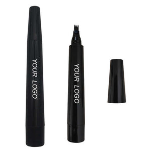 قلم حواجب 4 شوكة قلم وشم يدوم طويلاً مقاوم للماء 4 Prong Eyebrow Pen Long Lasting Waterproof
