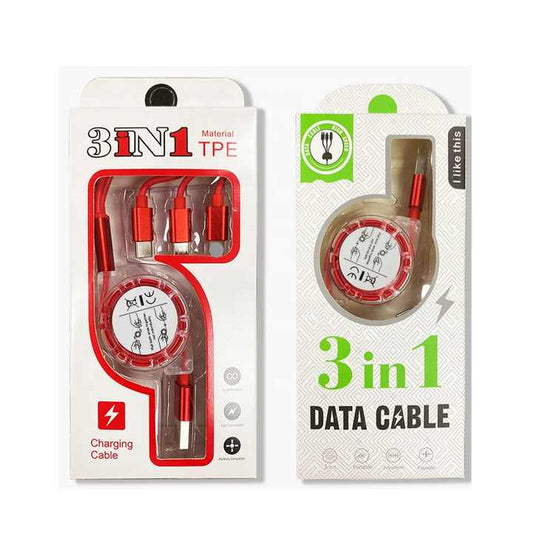 كابل شحن متعدد 3 في 1 ,3