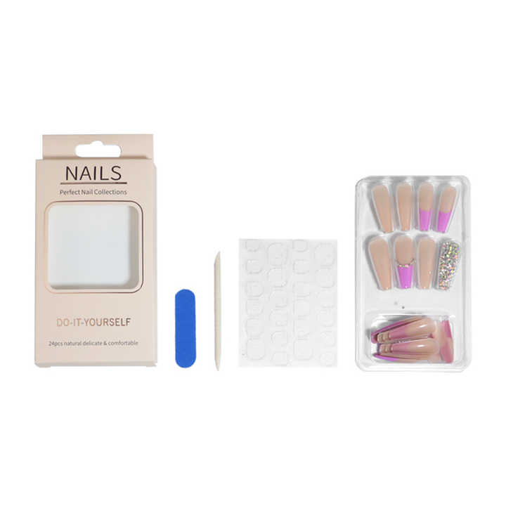 Diamond And French Nails 
