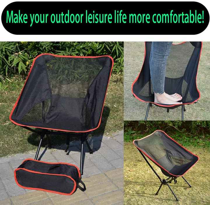 Woqi المحمولة المدمجة للطي كراسي للشاطئ . Woqi Portable Compact Folding Beach Chairs Portable
