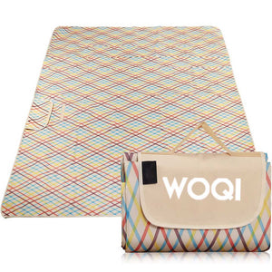 WOQI Outdoor Printed Waterproof Portable Camping Mat Picnic Beach Mat 