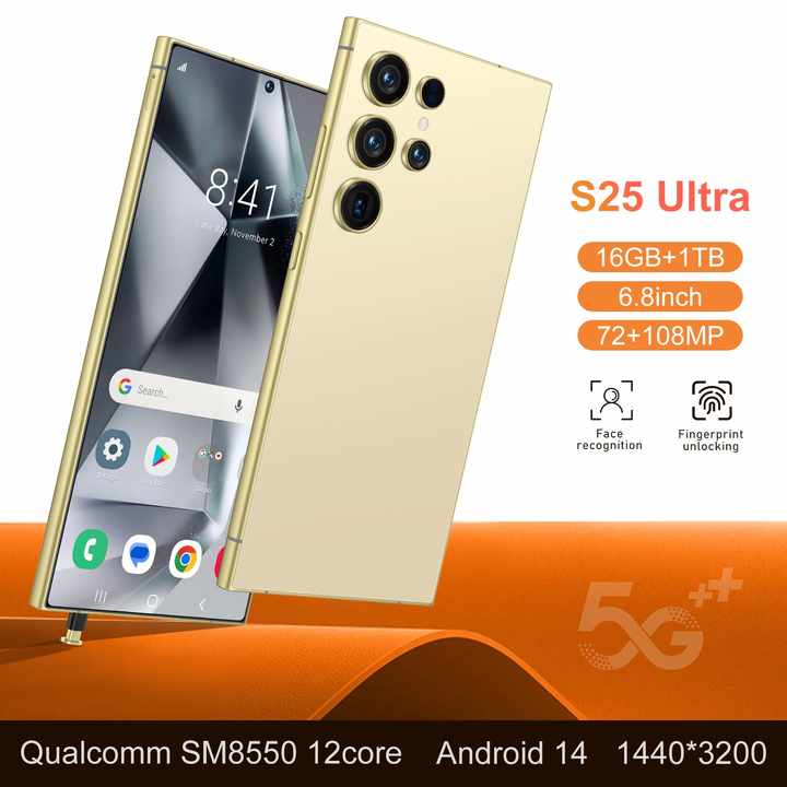 2025 New Original S25 Ultra 5G Smartphone 6.8-Inch Android New Original S25 Ultra 5G Smartphone with HD Display 