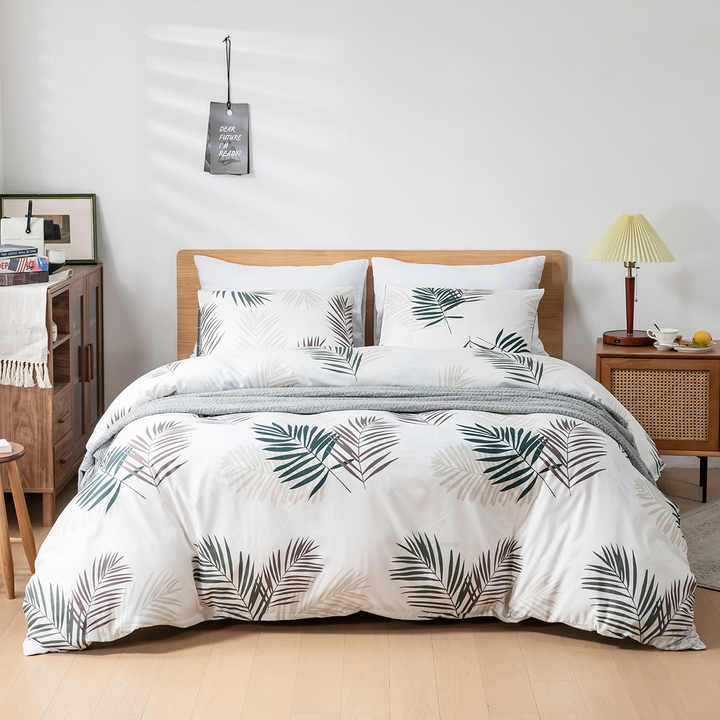 مجموعة الريف ، غطاء زهرة من البوليستر المصقول ، مجموعة غطاء سرير فاخر Countryside Collection, Brushed Polyester Flower Duvet Cover, Luxury Bedspread Set