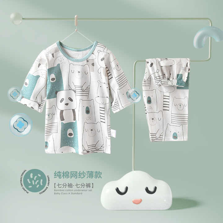 Long sleeve summer pajamas set 