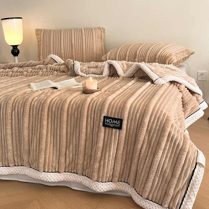 Luxury Home Decor Blankets Fluffy Soft Thick Plush Warm Winter Bed Blanket 