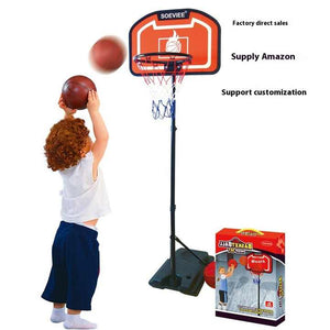Adjustable Height Basketball Stand with Ball. 