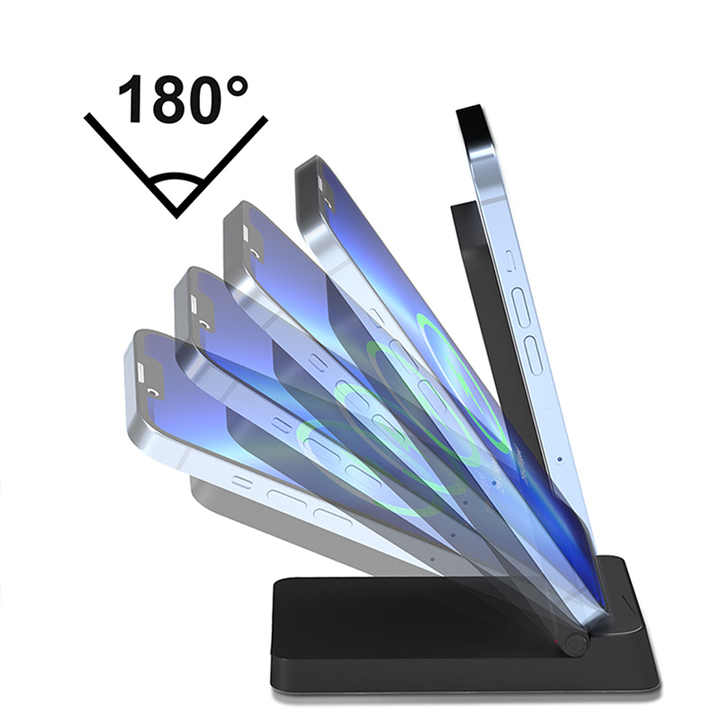 Custom Logo 15W Foldable Smart Fast Wireless Charger 