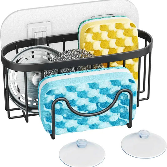 Multifunctional steel kitchen sink rack . رف حوض مطبخ متعدد الوظائف من الفولاذ