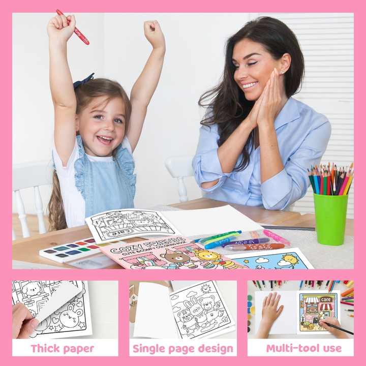 Plaid Friends Coloring-كتاب تلوين للأطفال