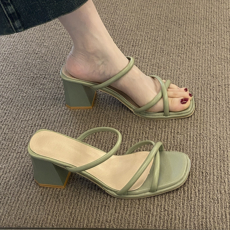 open toe summer heel 