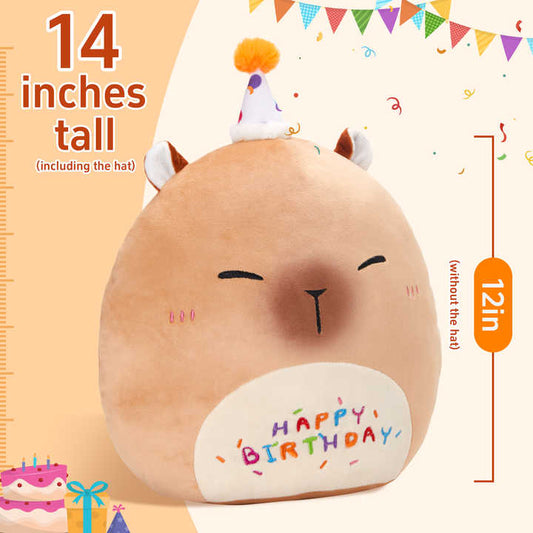 Toy in Birthday Christmas-  لعبة كابيبارا بنية كرتونية بتصميم جديد للأطفال
