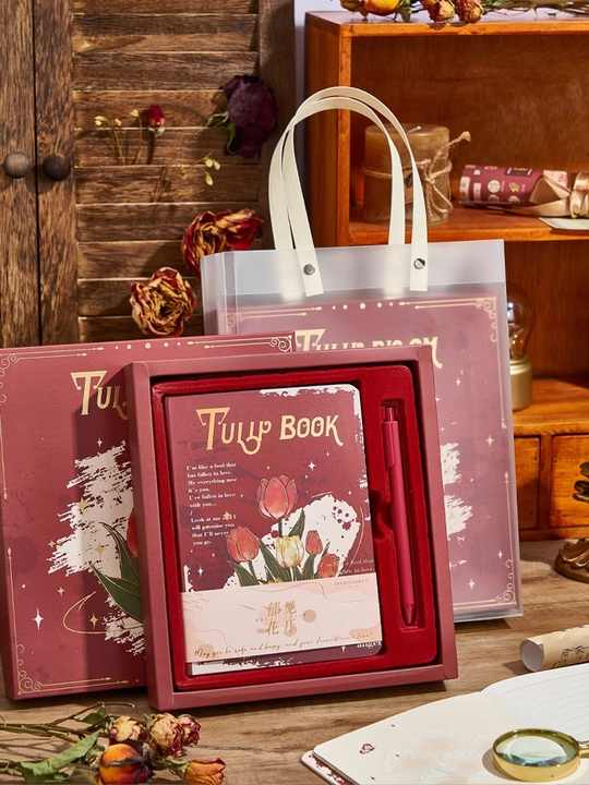 Rose Diary Gift Box Set Hand Account-مجموعة هدايا