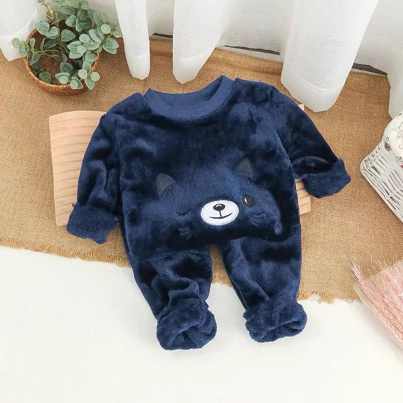 Boys and girls long sleeve pajama set 