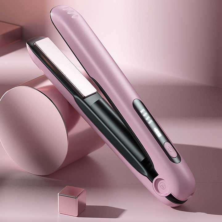 Hywestger Fast Heating Cordless Electric Hair. فرشاة فرد الشعر الكهربائية اللاسلكية سريعة التسخين من
