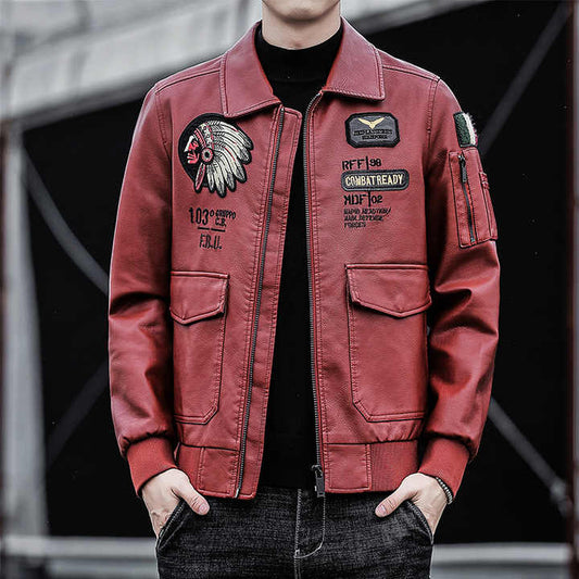 Men's Leather T-Shirt 