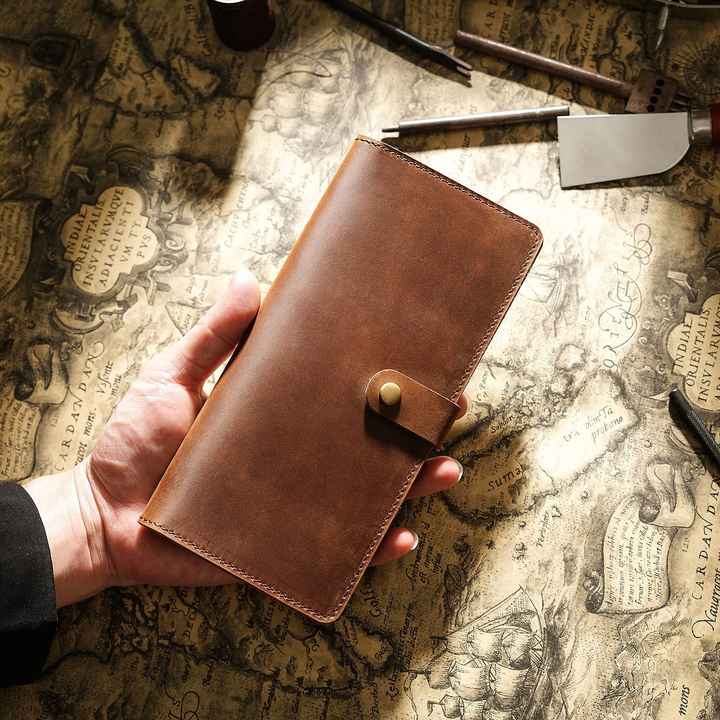 محفظة بطاقات ائتمان عالية الجودة من جلد البقر . High Quality Cowhide Credit Card Wallet, Durable Genuine Leather Wallet, Essential Functional Coin Travel