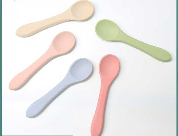 Silicone baby spoon