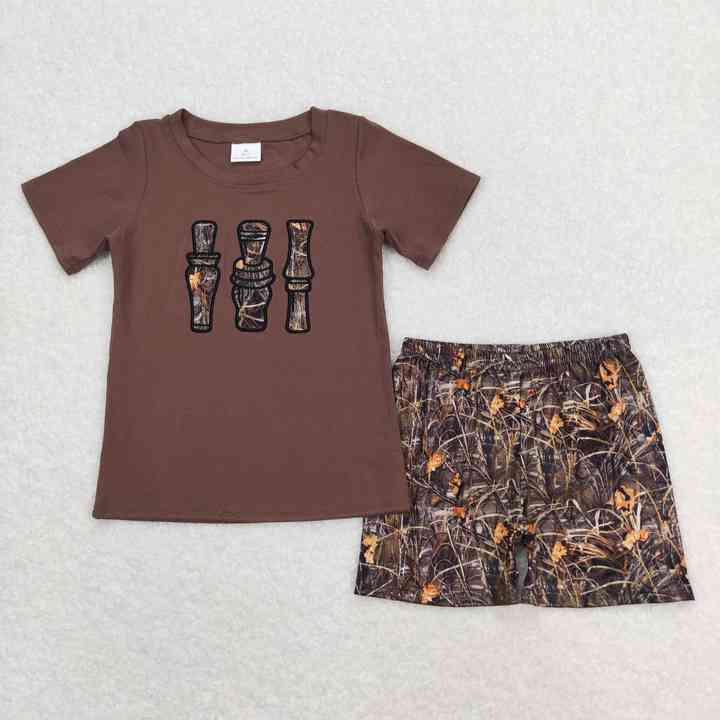 Wholesale Hot Sale Kids Short Sleeve Shirt Shorts 
