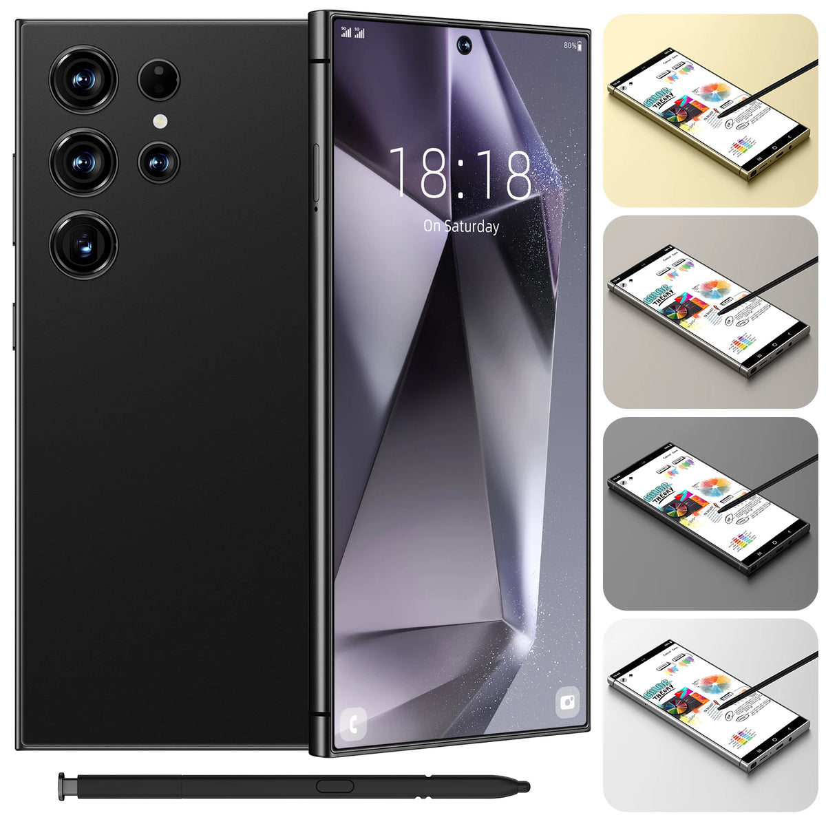 Samsung Smartphone - Smartphones 8+256GB 5G Dual SIM Original CPU Octa Core 