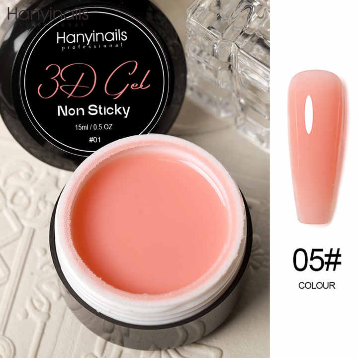أظافر جل ثلاثية الأبعاد قابلة للتخصيص  3D Gel Nail Extensions Non-Stick UV Gel