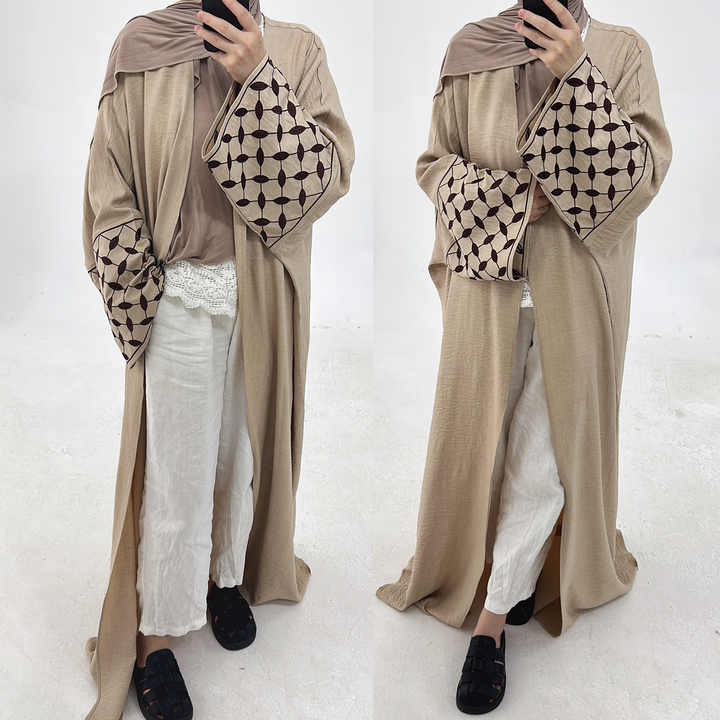 Colorful embroidered abaya 