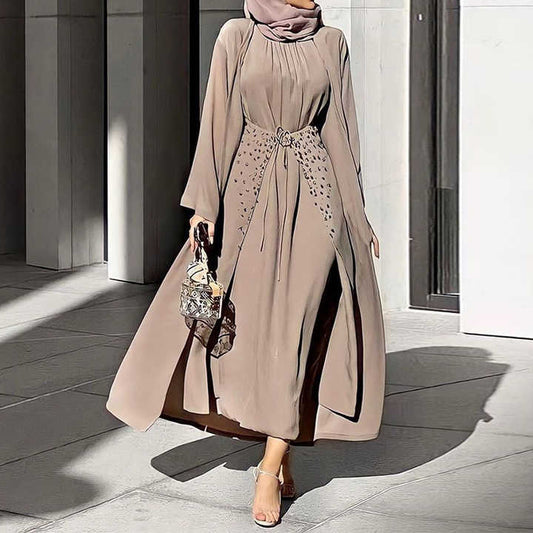 عباية ملونة مفتوحة