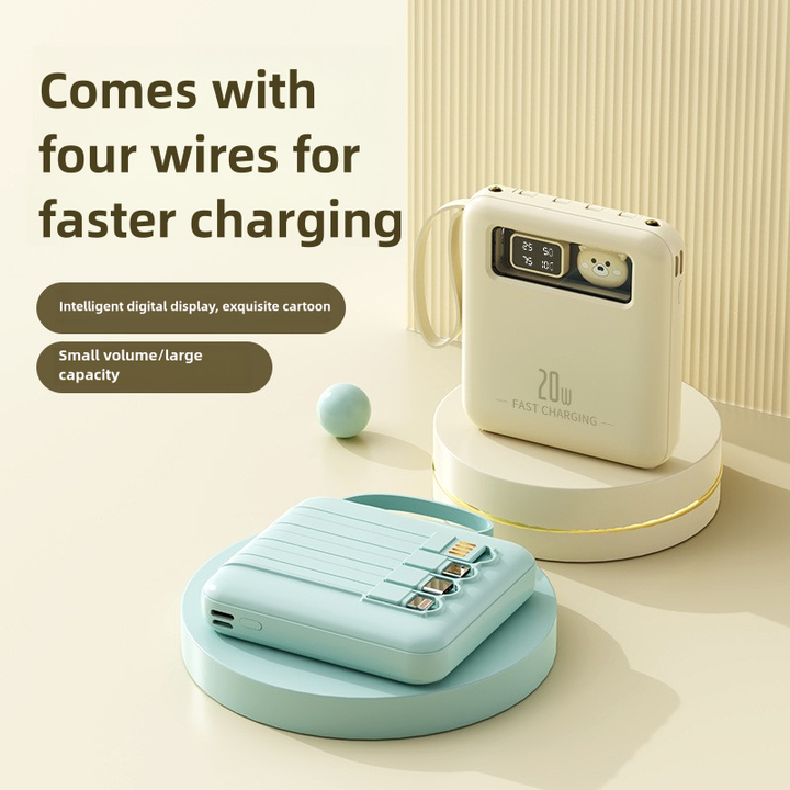 باور بانك صغير محمول عالي السعة . Ah Portable Mini High Capacity Power