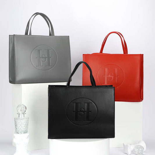Custom Luxury PU Leather-حقيبة توت فاخرة من جلد