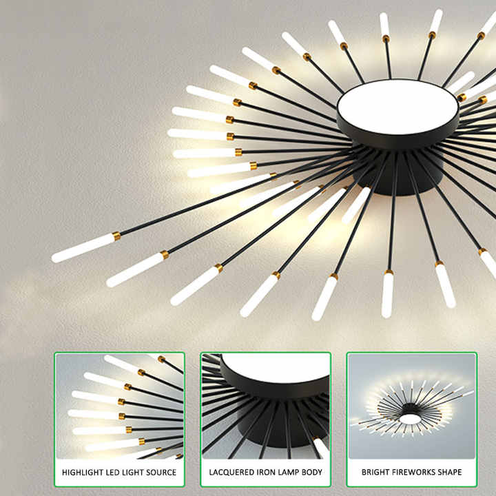 living room lighting fireworks 