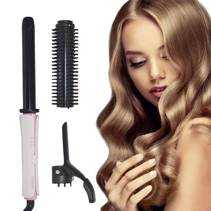 مكواة تجعيد الشعر ذات الأسطوانة الطويلة . Factory Private Mode Long Barrel Curling Iron, LED