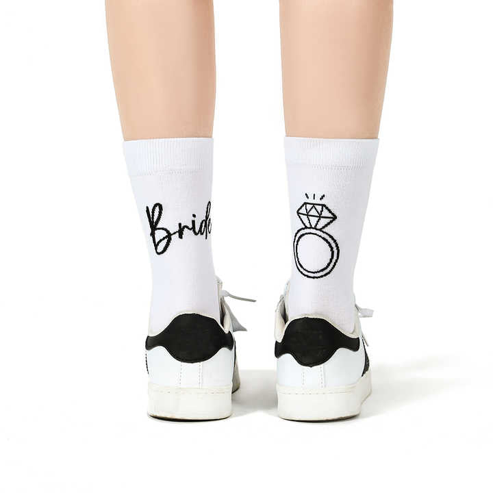 Team Bride Chic Socks - The Perfect Bride to Be Bachelorette Party Gift 