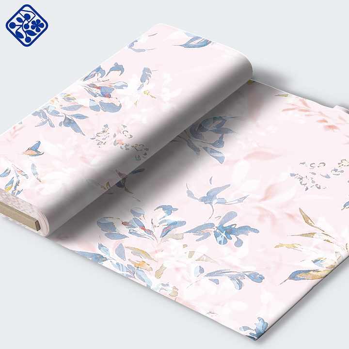 Print Dress Fabric قماش فستان مطبوع عليه زهور من القطن العضوي