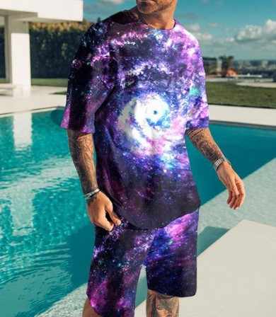 Men's Summer Shorts T-Shirt 