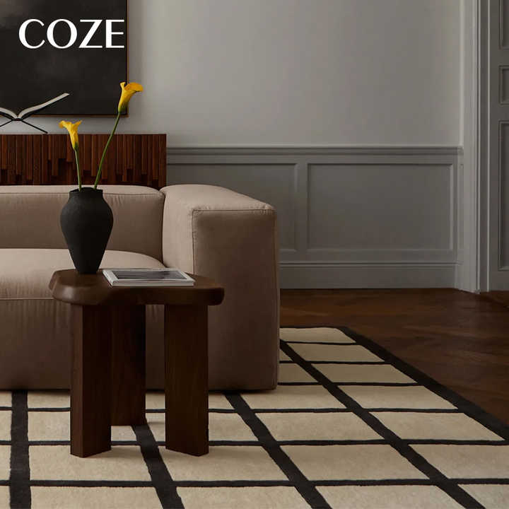 Simple French living room rug made. 