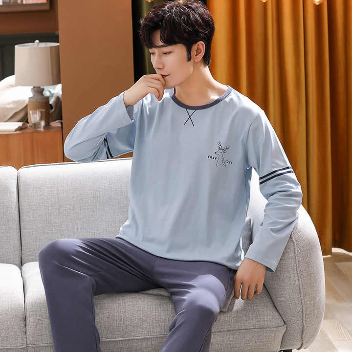 Men's cotton pajamas 