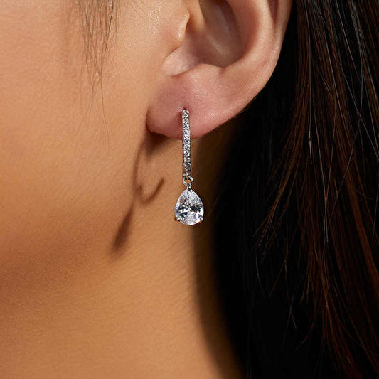 High Quality Vintage Zircon Earrings Elegant Women Girls Dangle Earrings Jewelry 