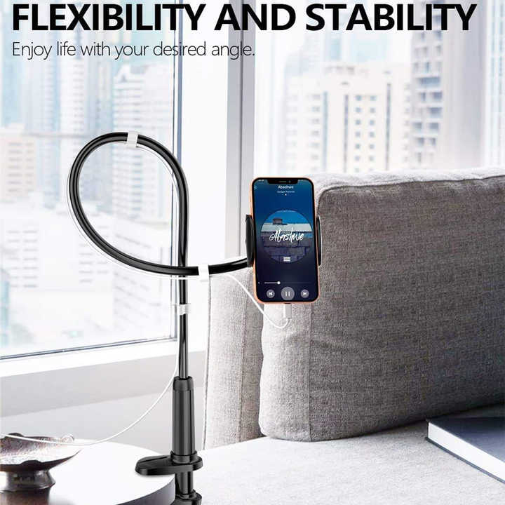 Adjustable Long Arm Lazy Mobile Phone Holder Stand 