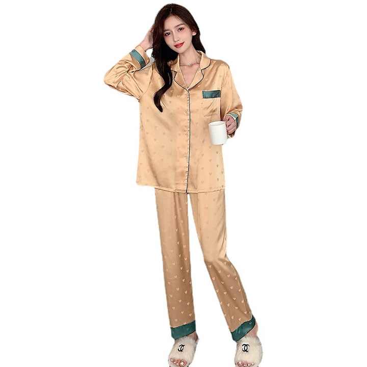 Women's long-sleeved pajamas 