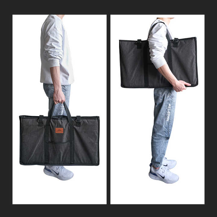 Camping Moon Black Canvas Camping Gear Carrier Bags, 