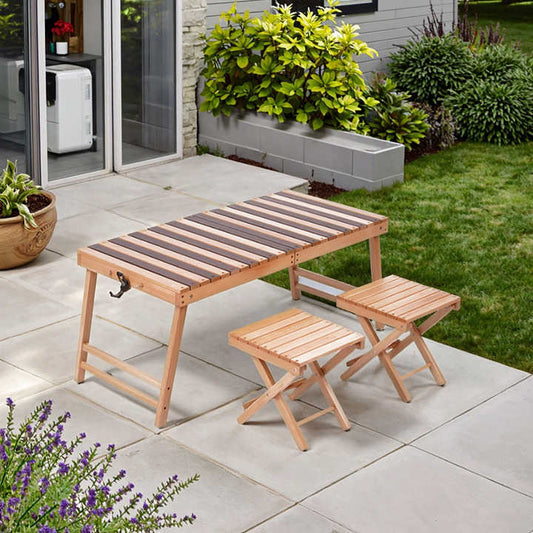 Yezhulin Portable Beech Wood Outdoor Camping Furniture 
