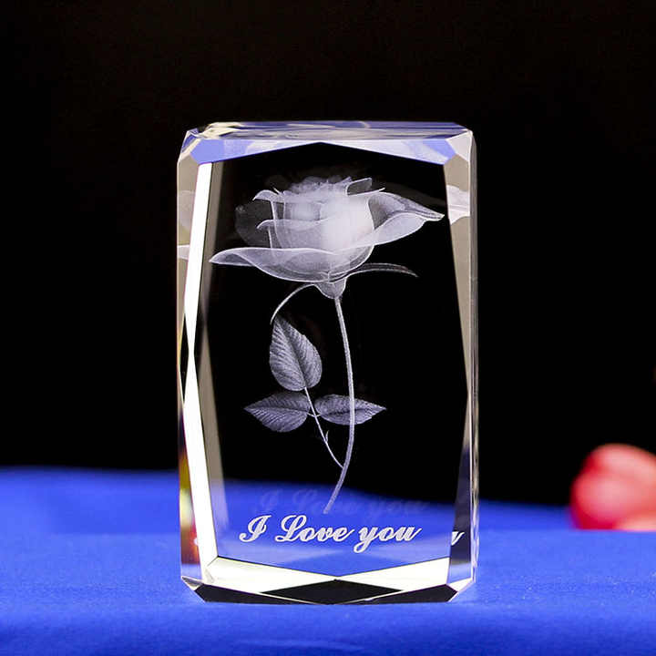 Wholesale Rose Flowers Souvenir 3D Laser. 
