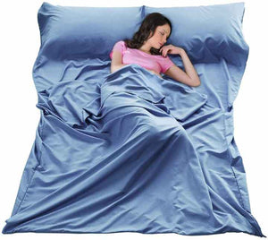 Woqi Cotton Sleeping Bag Liner Oversized Lightweight 