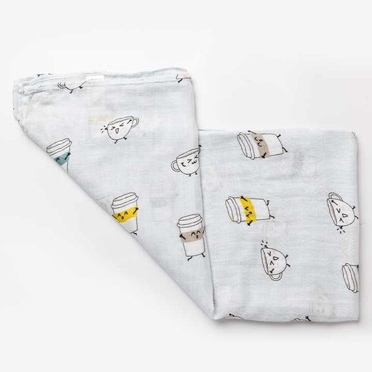 Muslintree Wholesale Cute Printed Baby Swaddle Bamboo. بطانية أطفال مطبوعة لطيفة من Muslintree للبيع بالجملة