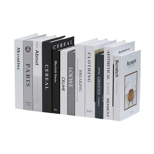 Luxury Home Decor Faux Picture Book Art Foldable Book for Decor Collection Fake Book Box 