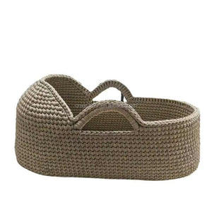 Wholesale supply modern portable crib with changing basket made of handwoven fabric with star 