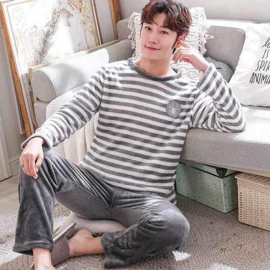Men's Winter Sleepwear Sets Men's Sleepwear. 