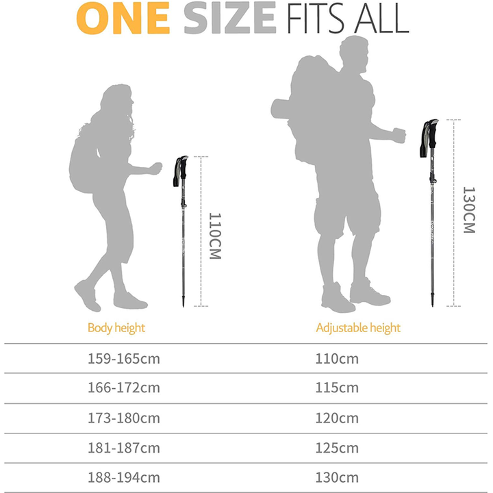 Lightweight folding walking sticks with foldable design. 