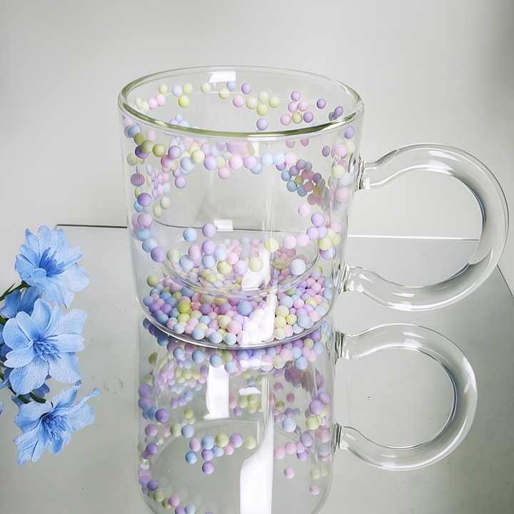 New Design Double Wall Glass Cup 